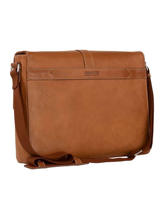 Leonhard Heyden Bergamo Messenger læder 38 cm rum til bærbar computer