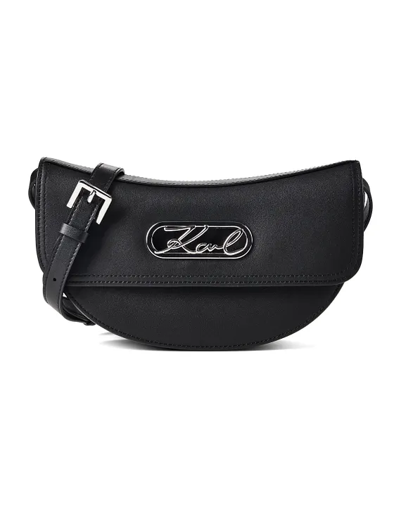 Karl Lagerfeld Signature Crossbody-laukku Nahka 25 cm Karl Lagerfeld Signature Crossbody-laukku Nahka 25 cm