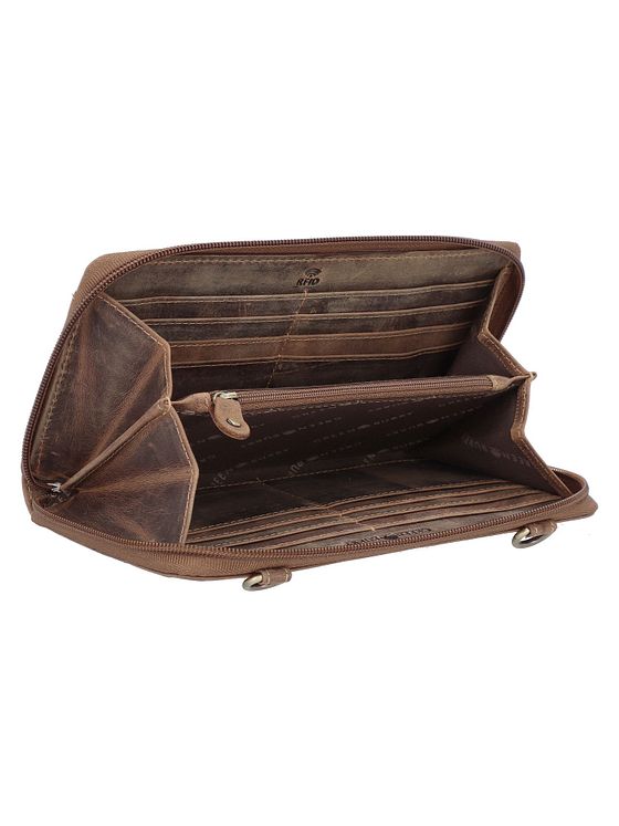 Greenburry Vintage Clutch pung RFID-beskyttelse Læder 21 cm