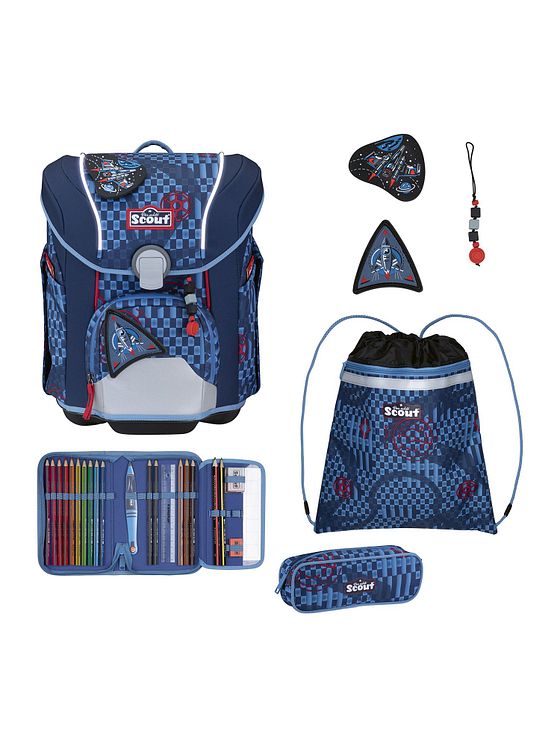 Scout Micro Skoleransel-sæt 7-delt