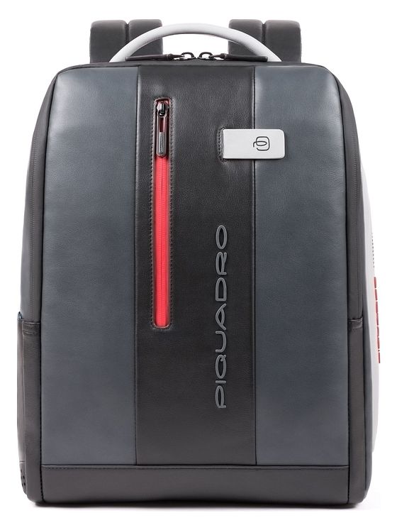 Piquadro Městský batoh kožený 41 cm přihrádka na notebook