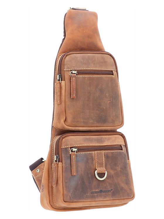 Greenburry Vintage skuldertaske i læder 20 cm
