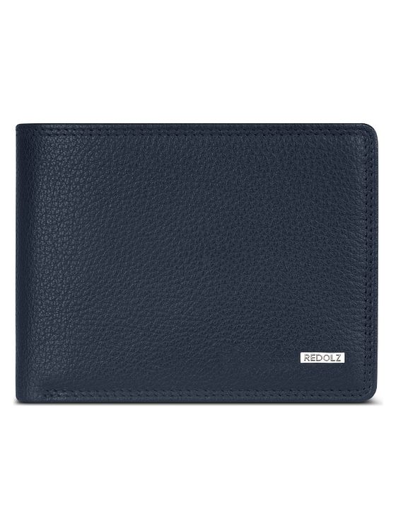 Redolz Leather Essentials QF pung RFID læder 12 cm fold-ud med lynlåsrum