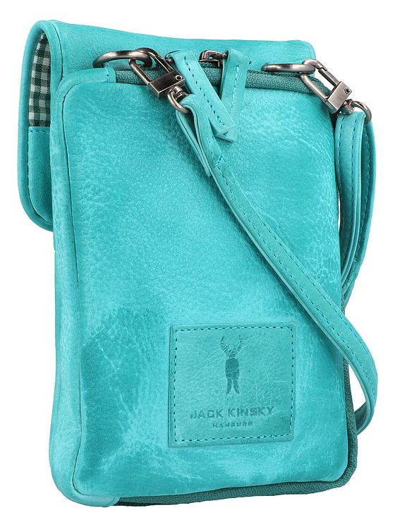 Jack Kinsky Nassau mobiltaske RFID læder 9,5 cm