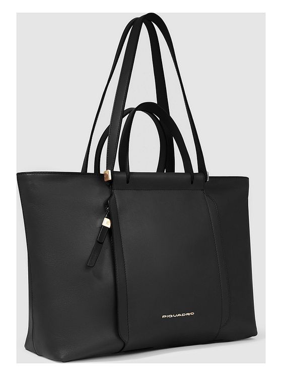 Piquadro Circle Shopper-taske Læder 38 cm Laptoprum