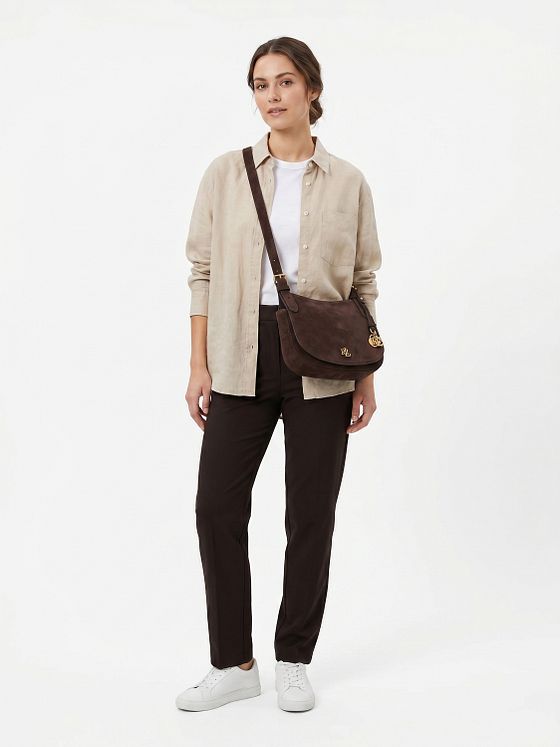 Lauren Ralph Lauren Marcy Crossbody-laukku Nahka 21 cm Lauren Ralph Lauren Marcy Crossbody-laukku Nahka 21 cm