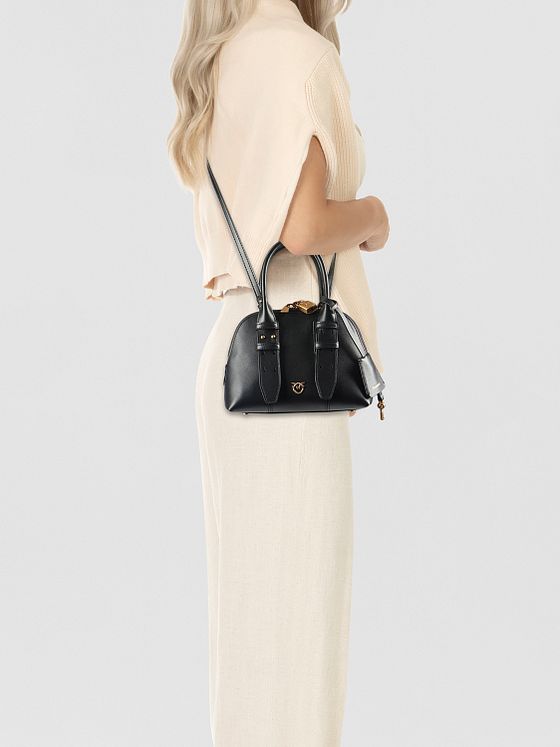 PINKO Bowling Bag Håndtaske Læder 21 cm