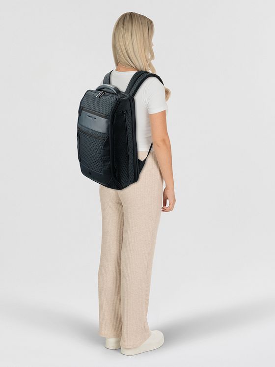 Piquadro Hex-rejserygsæk 45 cm med rum til bærbar computer