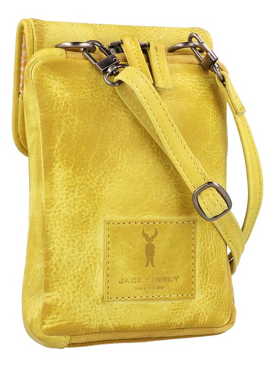 Jack Kinsky Nassau mobiltaske RFID læder 9,5 cm