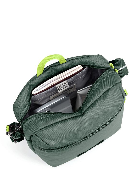 Pacsafe GO Festival tyverisikret skuldertaske RFID 17 cm