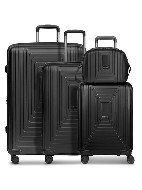 Redolz Essentials 14 4-hjulet kuffertsæt + beautycase 4 stk. med stretchfold