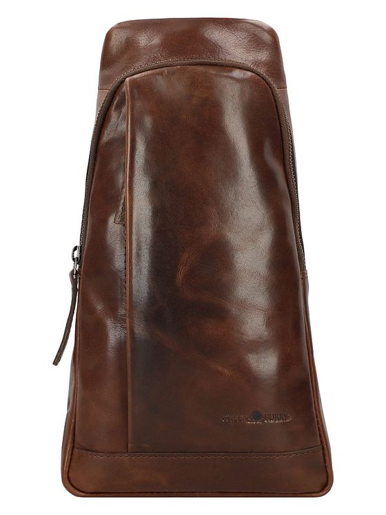 Greenburry Newport skuldertaske i læder 33 cm