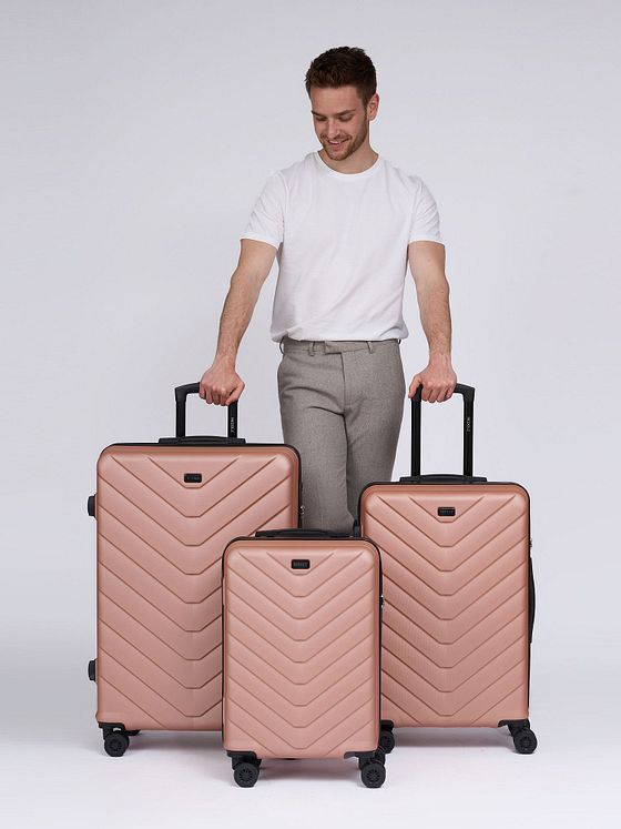 Redolz Essentials 07 3-SET 4 kolečka Sada kufrů 3-dílný