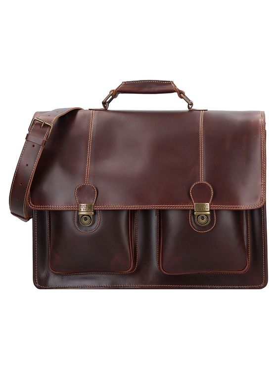 Buckle & Seam Nevada dokumentmappe læder 42 cm rum til bærbar computer