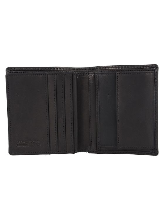 Greenburry Pure Black Pung RFID-beskyttelse Læder 11 cm