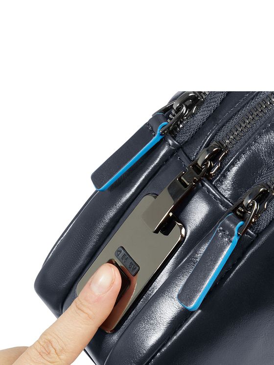 Piquadro Blue Square Taška přes rameno Kůže 23 cm