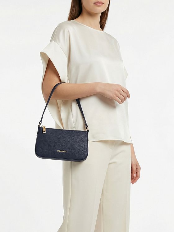 Lazarotti Bologna Leather Pochette taška přes rameno kůže 22 cm