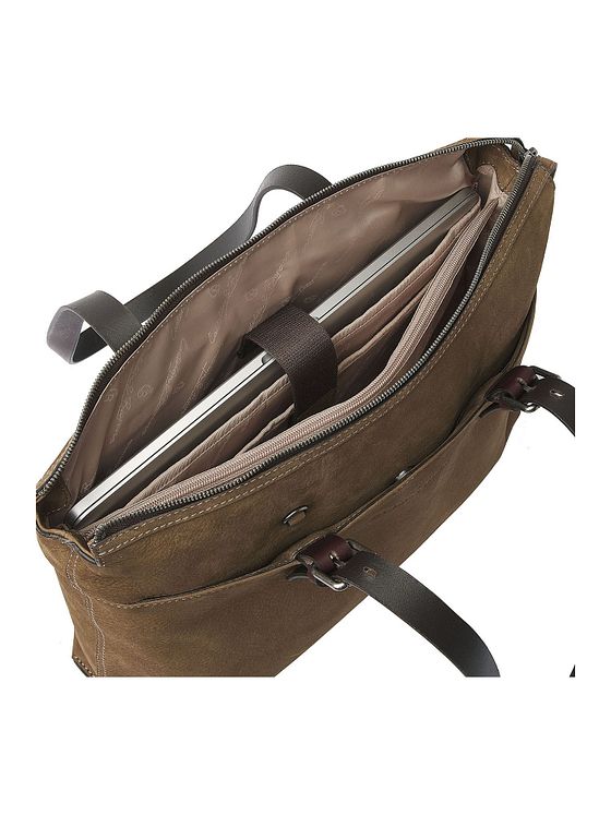 Castelijn & Beerens Nubuck Skuldertaske Læder 40 cm Laptoprum