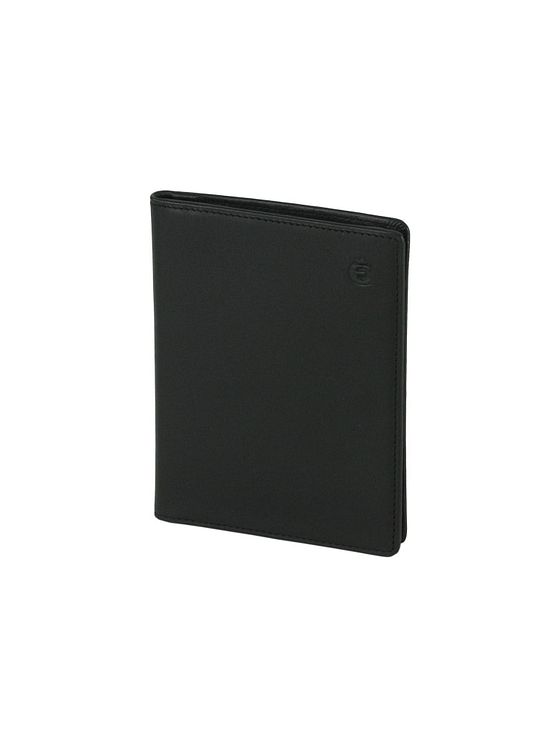 Esquire ID-kortholder med logo i læder 9 cm