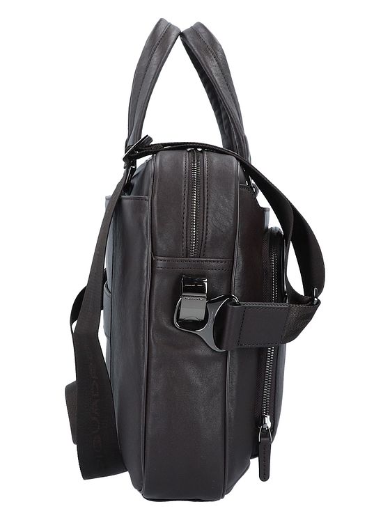 Piquadro Sort firkantet dokumentmappe 39 cm med rum til bærbar computer