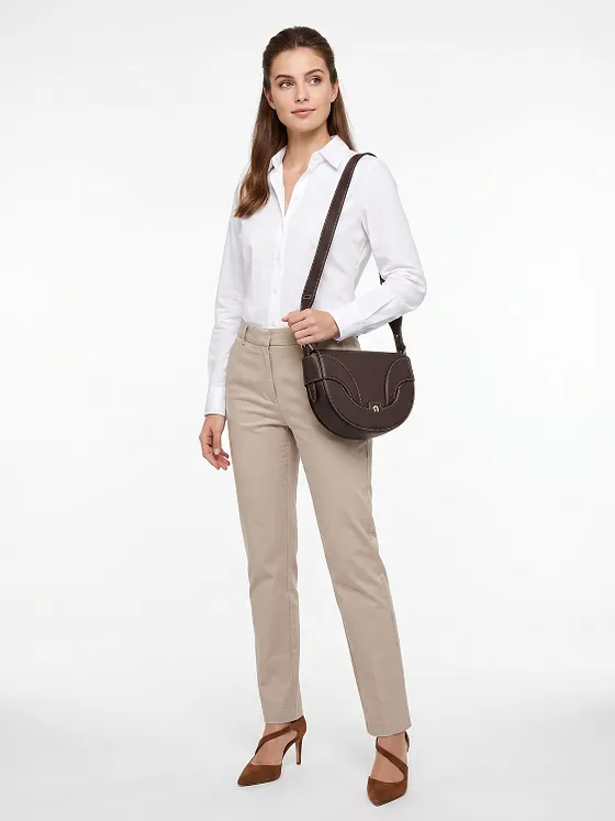 AIGNER Sellina Bolsa de hombro Piel natural 25.5 cm