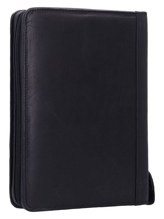 Greenland Nature Sort nappa ringpung i læder 33 cm