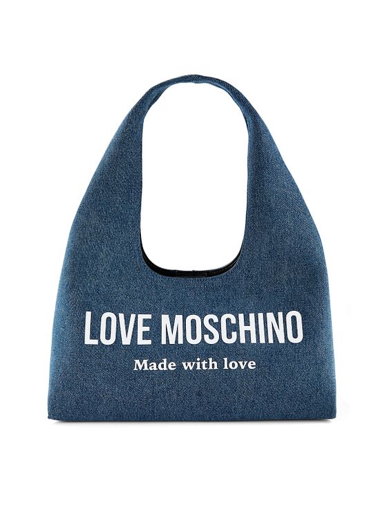 Love Moschino Denim Signature Love Skuldertaske 34 cm
