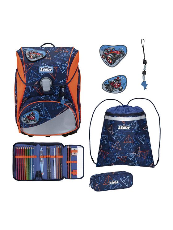 Scout Alpha Skoleransel-sæt 5-delt