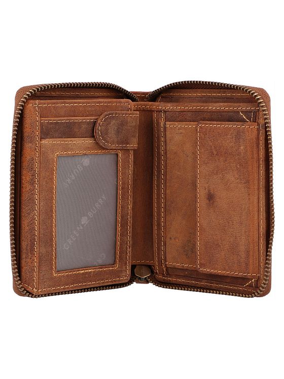 Greenburry Vintage pung med stjernetegn i læder 10 cm Greenburry Vintage pung med stjernetegn i læder 10 cm