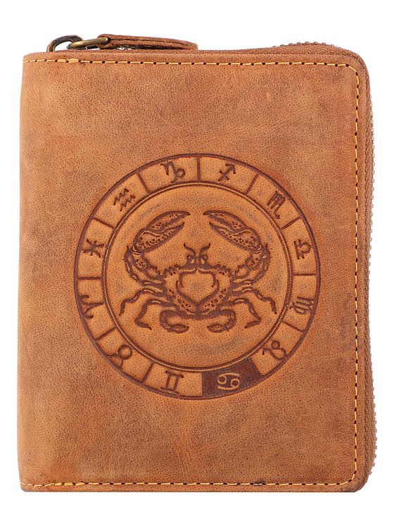 Greenburry Vintage pung med stjernetegn i læder 10 cm Greenburry Vintage pung med stjernetegn i læder 10 cm