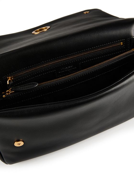PINKO Click Soft Classic Skuldertaske Læder 32 cm