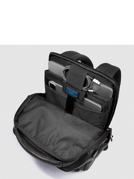 Piquadro Cronus Forretningsrygsæk RFID-beskyttelse Læder 41 cm Laptoprum