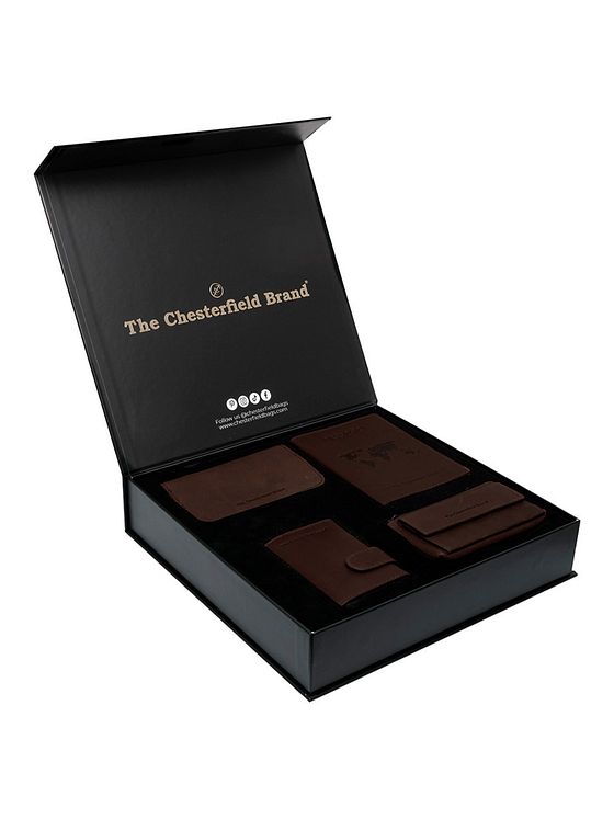 The Chesterfield Brand Kreditkortholder 4-delt gavesæt i læder 7 cm The Chesterfield Brand Kreditkortholder 4-delt gavesæt i læder 7 cm