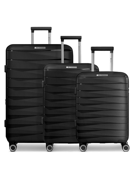 Franky London 4 hjul Kuffert 3-delt med strækfold