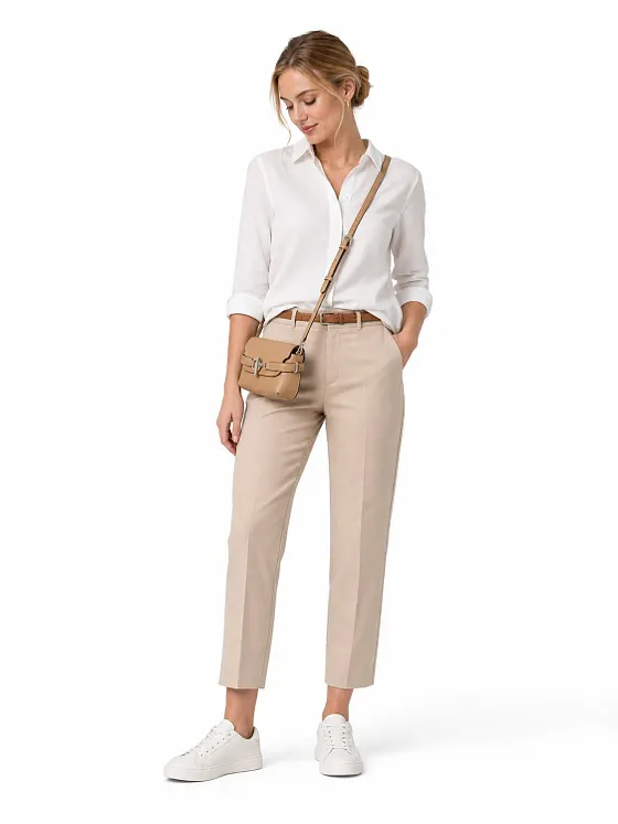 Lauren Ralph Lauren Blake Bolsa banderola Mini Bag Piel natural 18 cm Lauren Ralph Lauren Blake Bolsa banderola Mini Bag Piel natural 18 cm