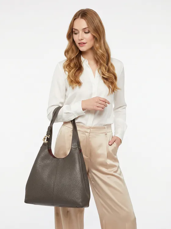 Coccinelle C-Easy Bolsa de hombro Piel natural 34 cm Coccinelle C-Easy Bolsa de hombro Piel natural 34 cm