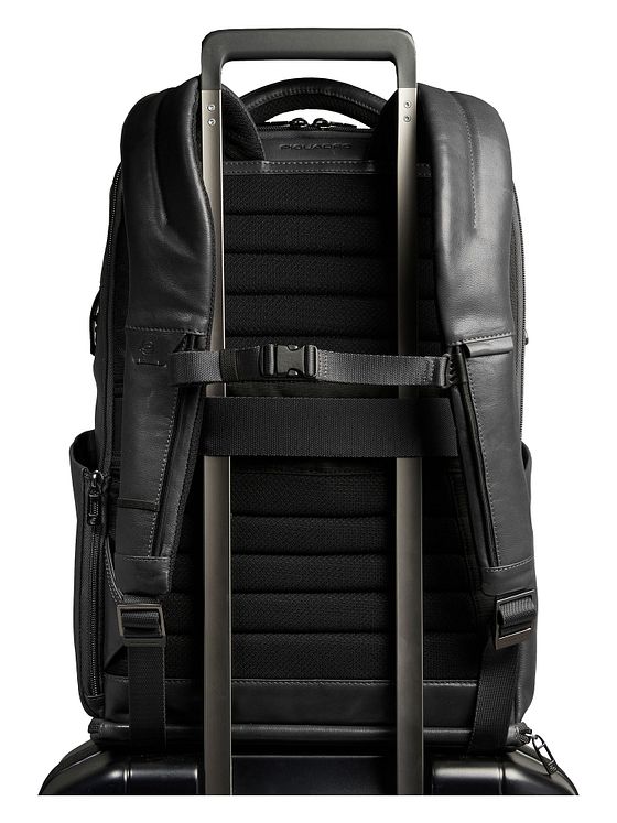 Piquadro Zaino rejserygsæk RFID-læder 44 cm laptoprum
