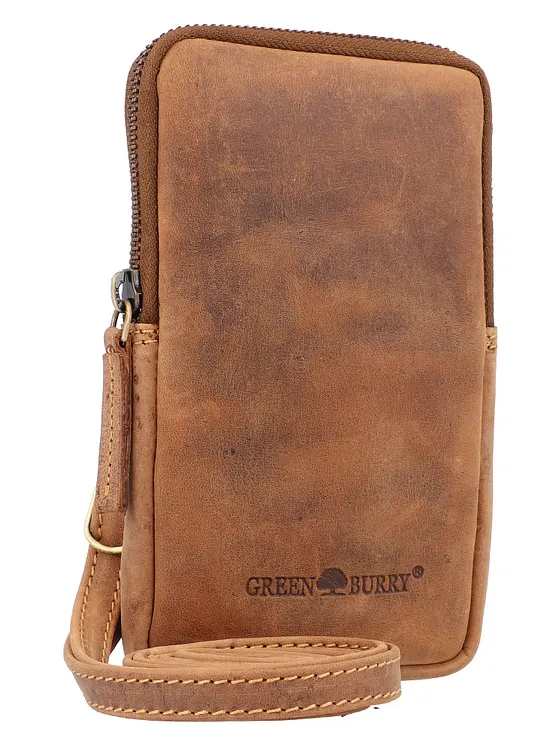 Greenburry Vintage Mobilväska Läder 11 cm