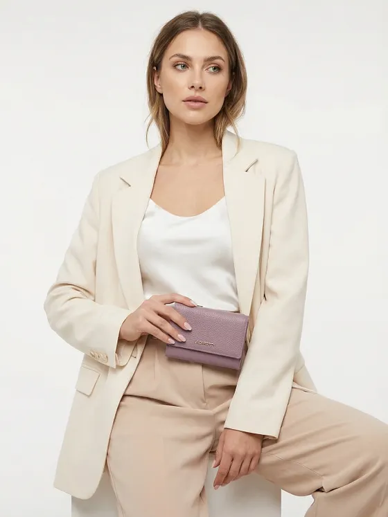 Lazarotti Bologna Leather XL-pung med lynlås hele vejen rundt, læder, 14 cm