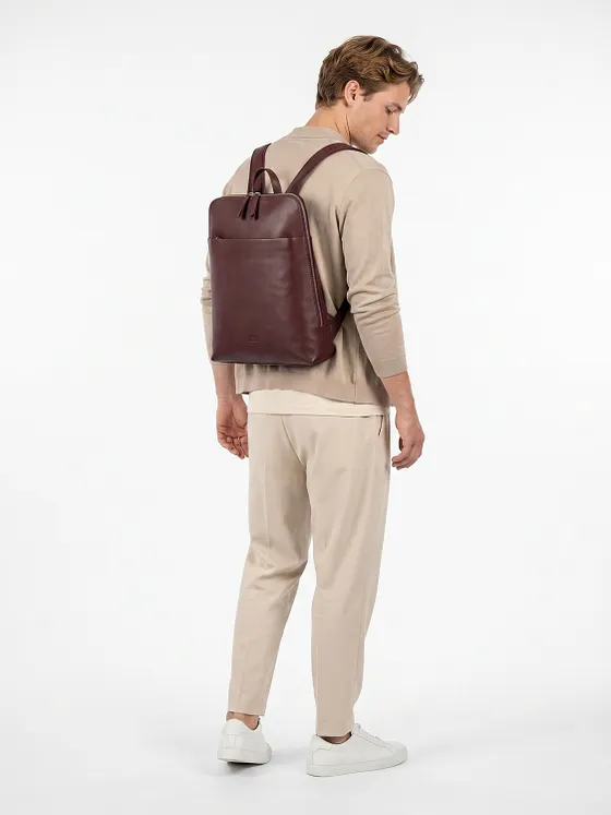 Jost Lysa Daypack Læder 36 cm Laptoprum