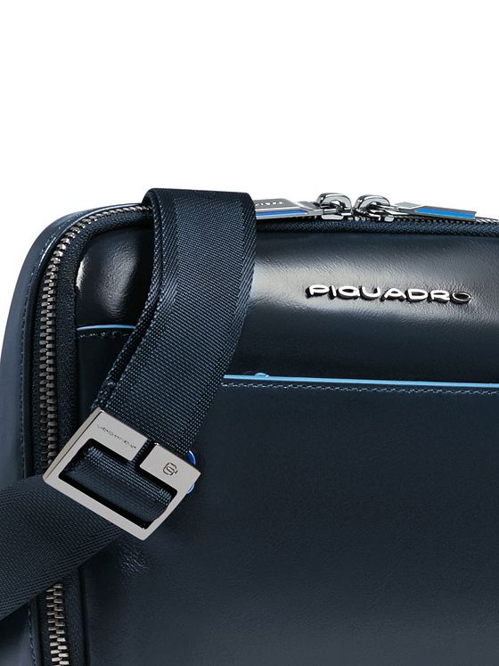 Piquadro Blue Square Taška přes rameno Kůže 21 cm