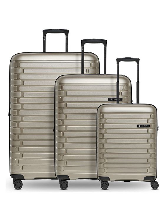 Pactastic Collection 04 THE THREE SET + 4 hjul Kuffert 3-delt med strækfold