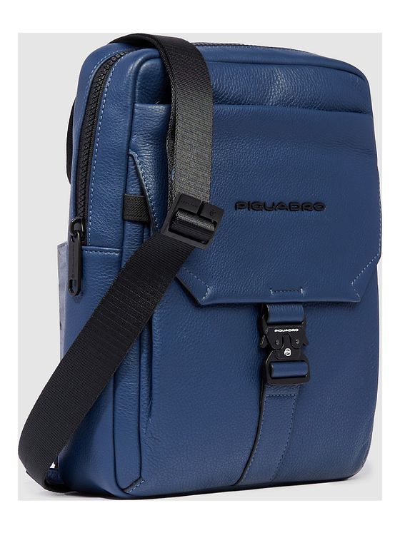 Piquadro Than Skuldertaske RFID-beskyttelse Læder 22 cm