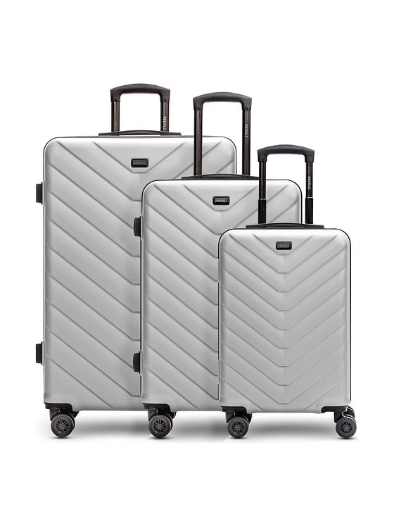 Redolz Essentials 07 3-SET 4 kolečka Sada kufrů 3-dílný