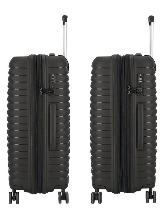 d & n Travel Line 4500 4 hjul Trolley M 65 cm med strækfold