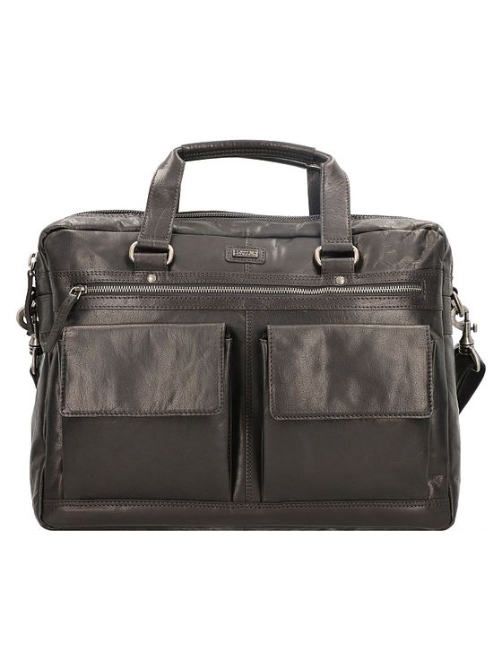 Spikes & Sparrow Dokumentmappe i læder med 41 cm rum til bærbar computer