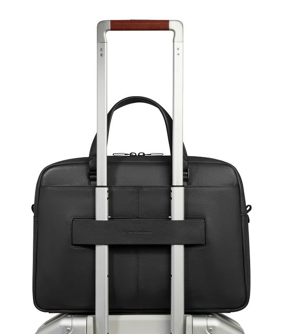 Piquadro Ael Dokumenttaske Læder 37 cm Laptoprum