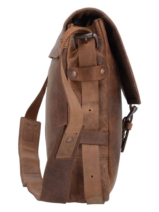 Harold's Antik budbringer i læder 35 cm