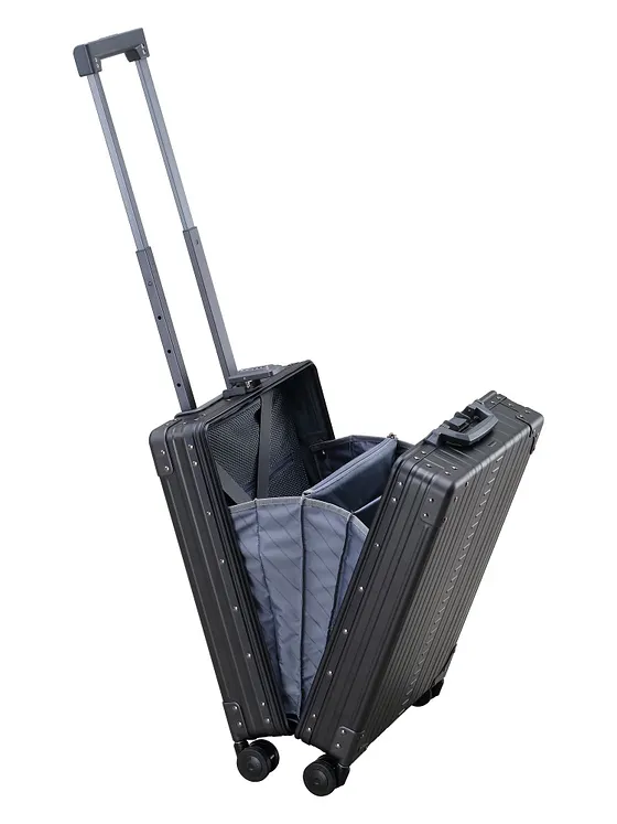 Aleon Business-kabinväska med 4-hjulig konstruktion i Aluminium, 55 cm Aleon Business-kabinväska med 4-hjulig konstruktion i Aluminium, 55 cm