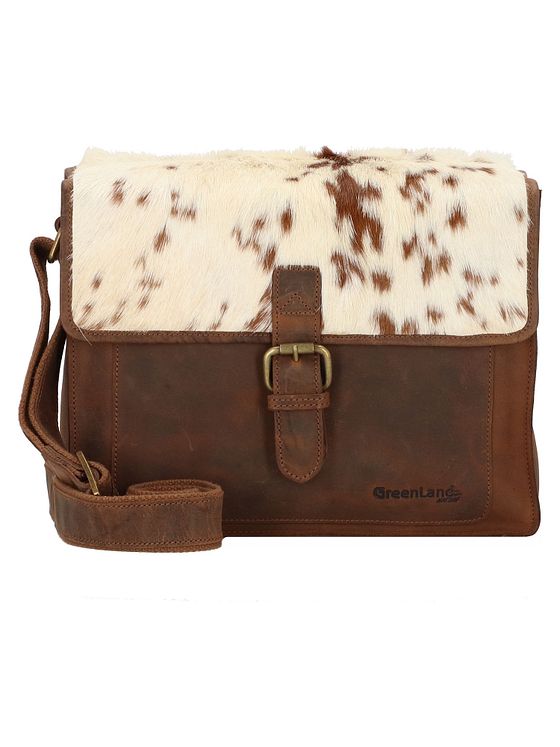 Greenland Nature Natural Combination skuldertaske i læder 32 cm